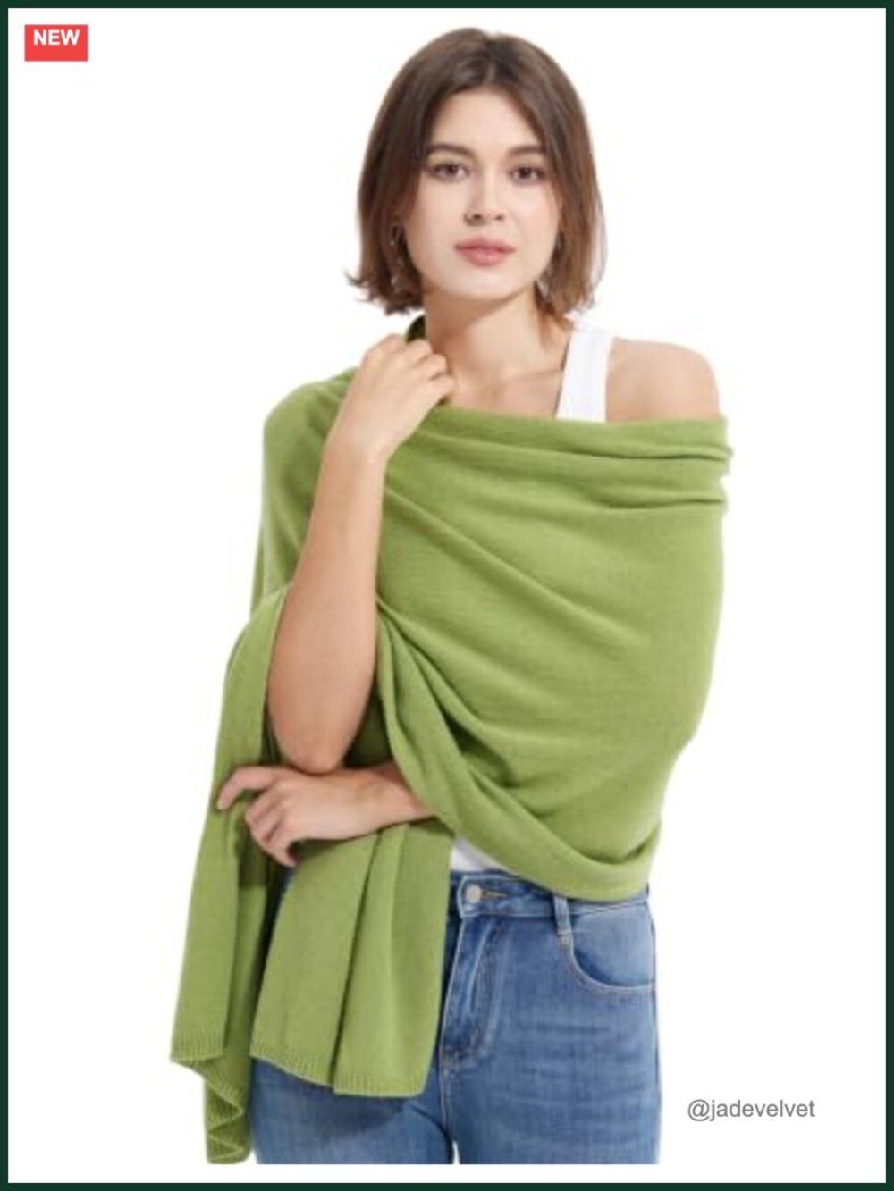 Cashmere Wool Blend Wrap Shawl Pashmina Travel Scarf for Women